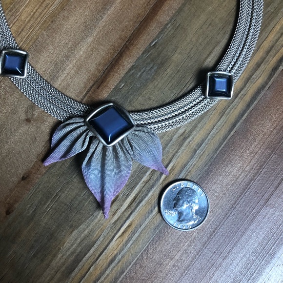 Sarah Cavender Metalworks Mesh Floral Necklace - Picture 4 of 5